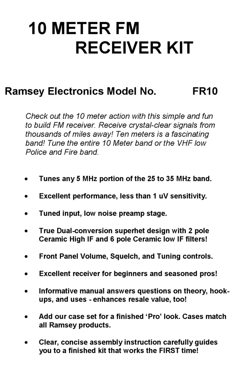 Ramsey Electronics FR-10 Assembly and instruction manual