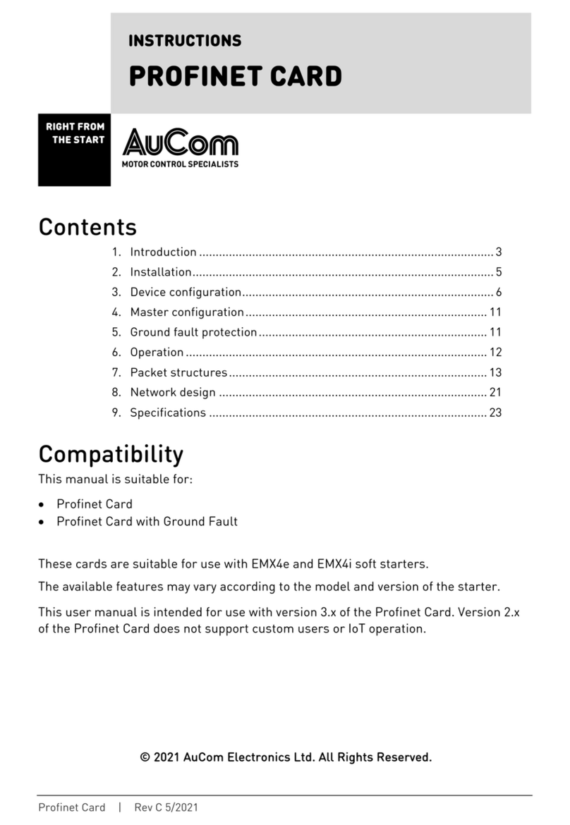 AuCom PROFINET CARD instructions
