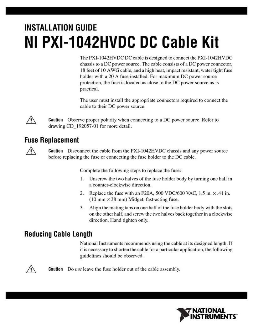 National Instruments PXI-1042HVDC User manual