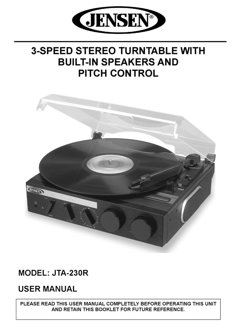 Jensen JTA-230R User manual