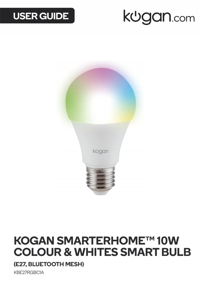 Kogan SMARTERHOME KBE27RGBC1A user guide