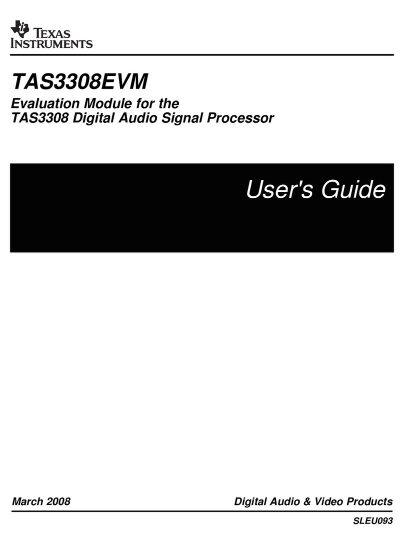 Texas Instruments TAS3308EVM User manual