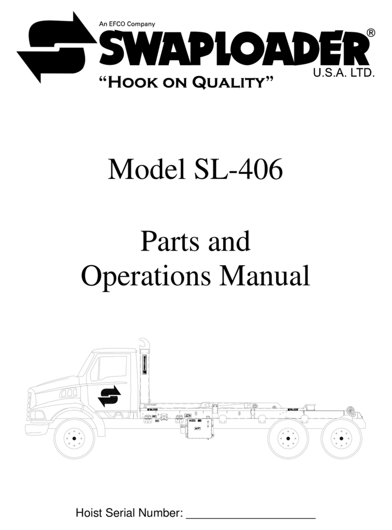 Efco Swaploader SL-406 Parts and operation manual