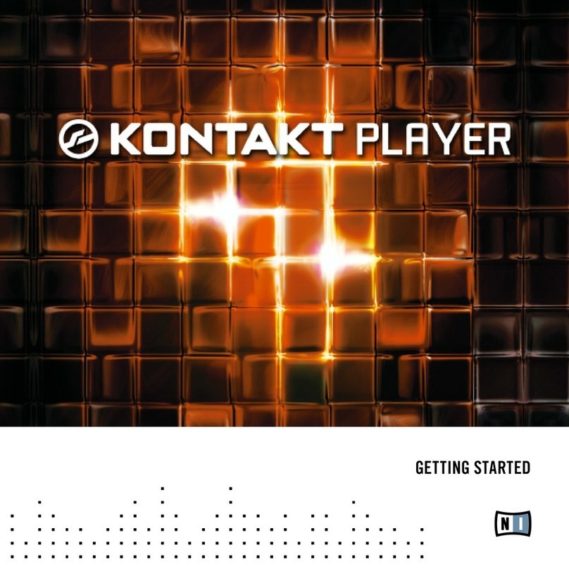 Native Instruments KONTAKT PLAYER User manual