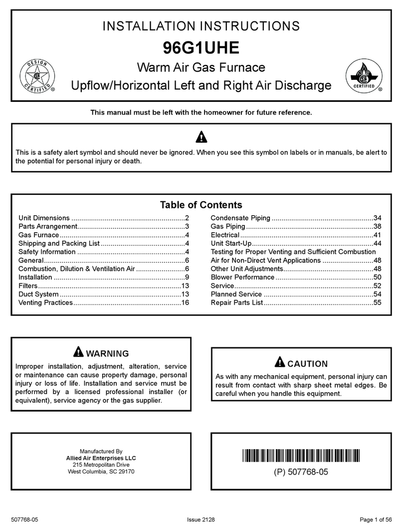 Allied 96G1UHE User manual