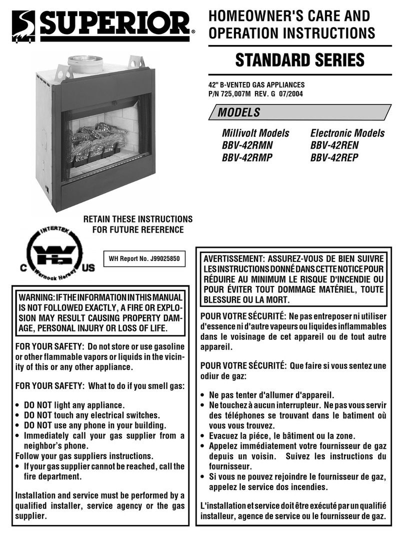 Superior BBV-42RMN User manual