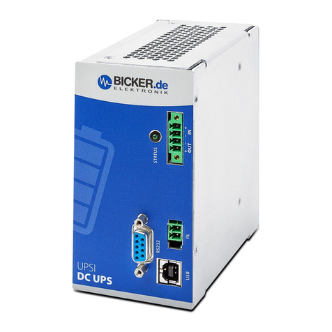 Bicker UPSI-1208DP Series user manual