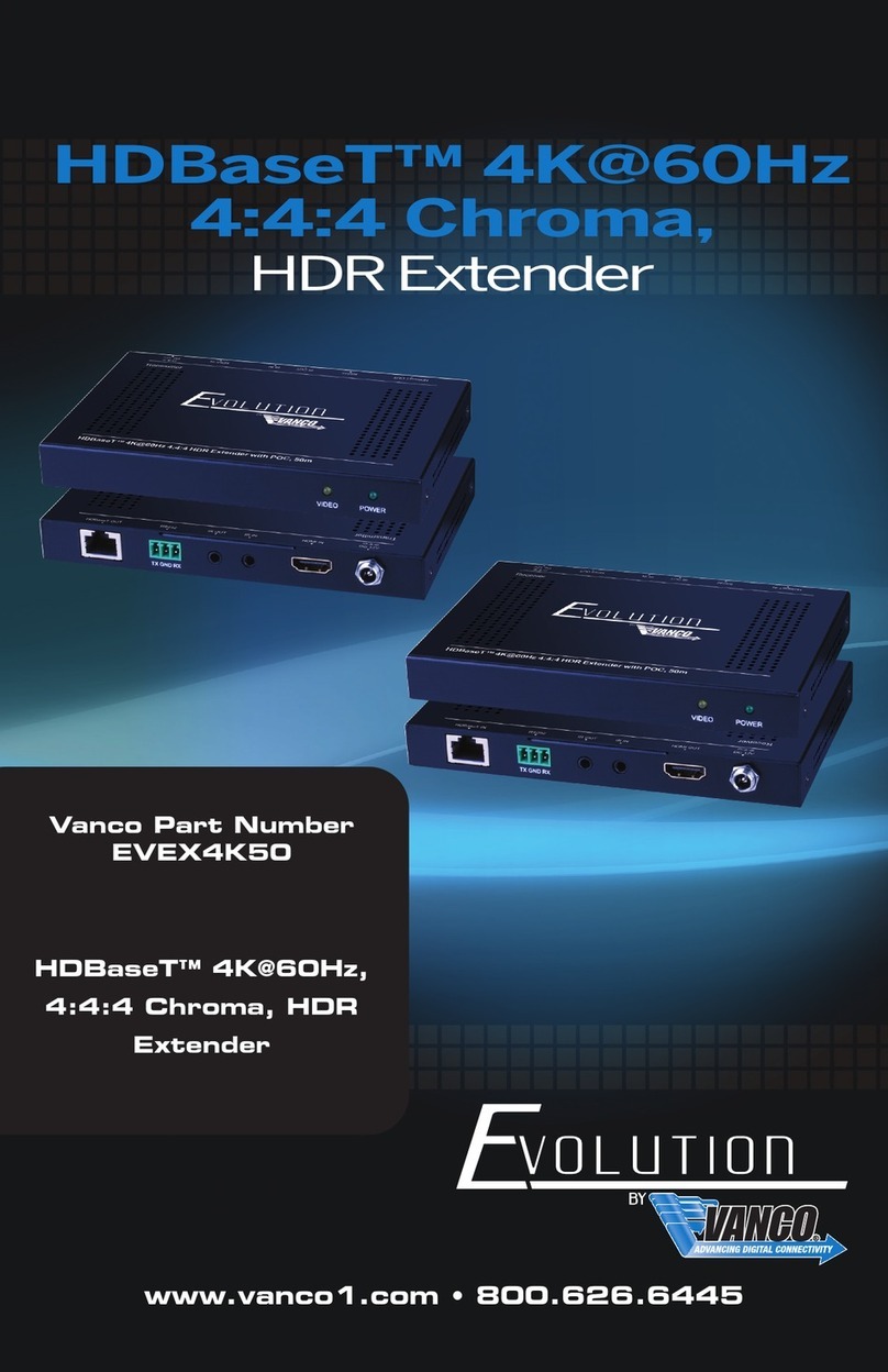 Vanco Evolution EVEX4K50 User manual