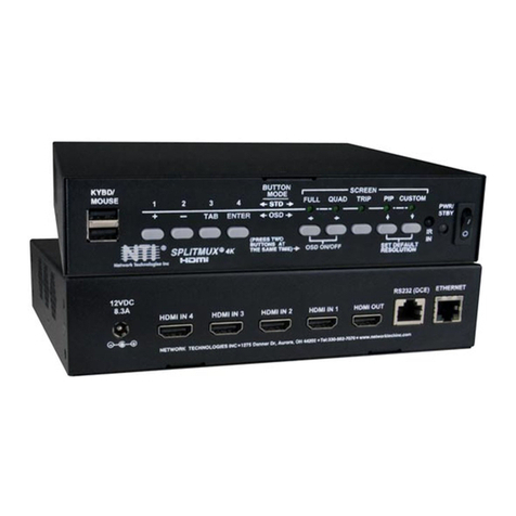 NTI SPLITMUX-4K18GB-4 User manual