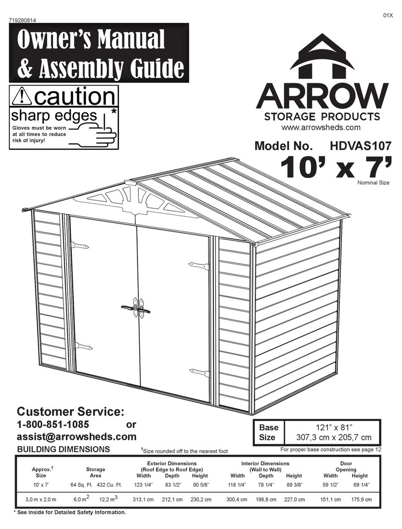 Arrow Storage Products HDVAS107 Instructions for use Arrow Storage Products HDVAS107 Instructions for use