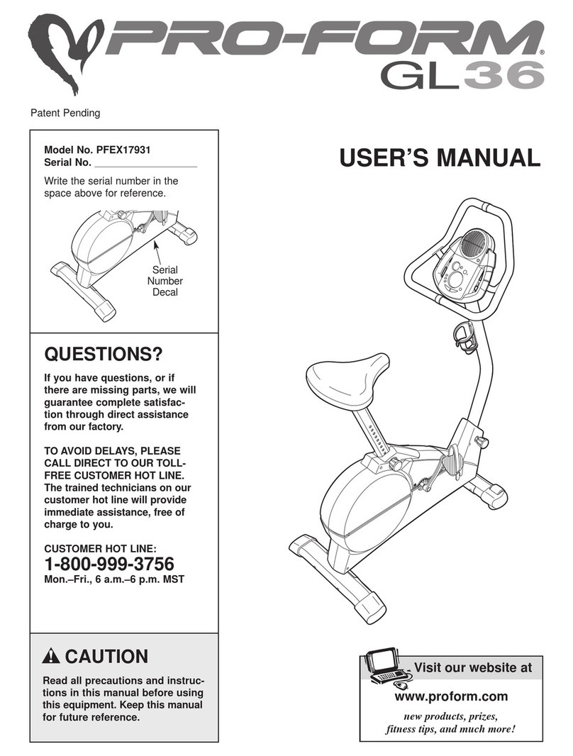 Pro-Form GL 36 User manual