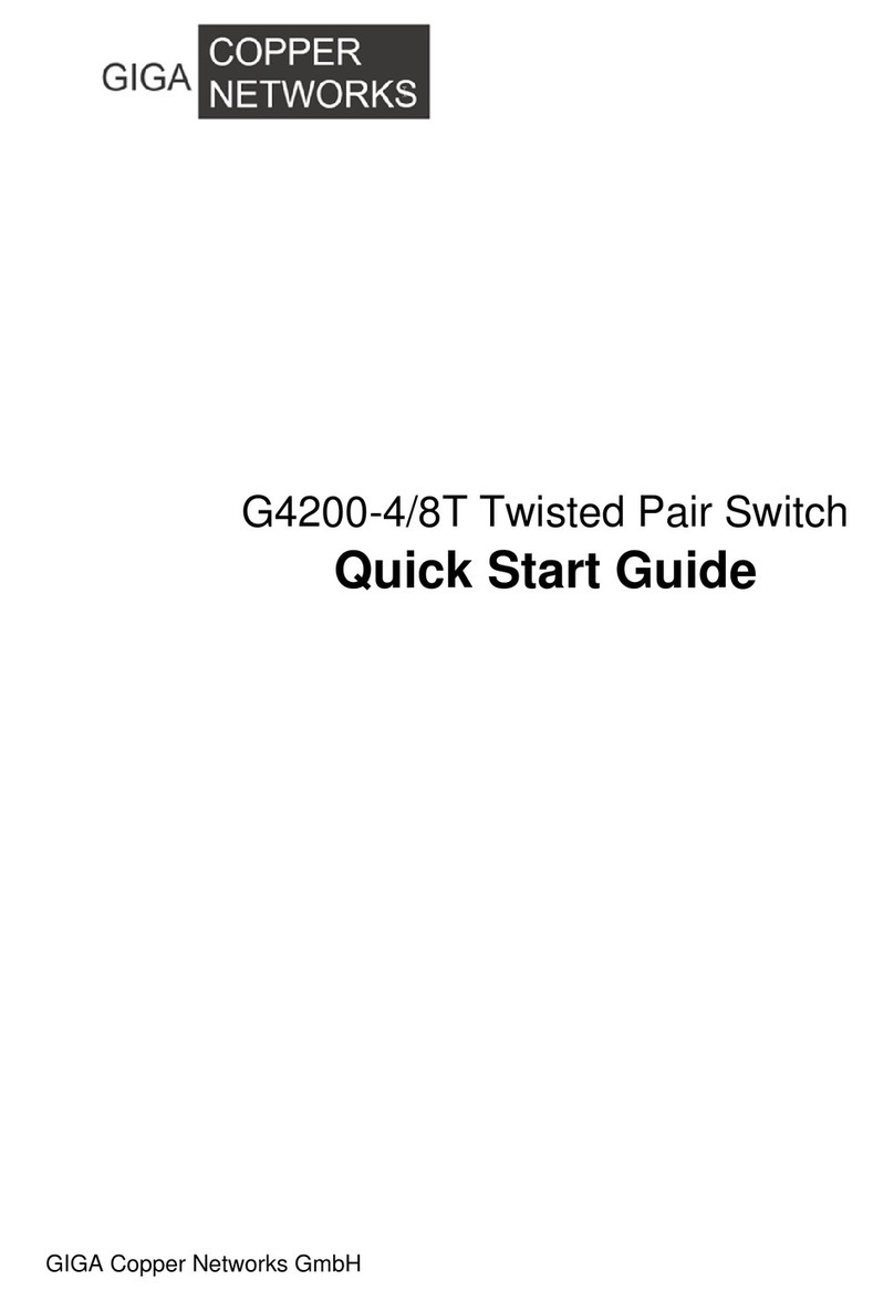 GIGA Copper Networks G4200-4T User manual