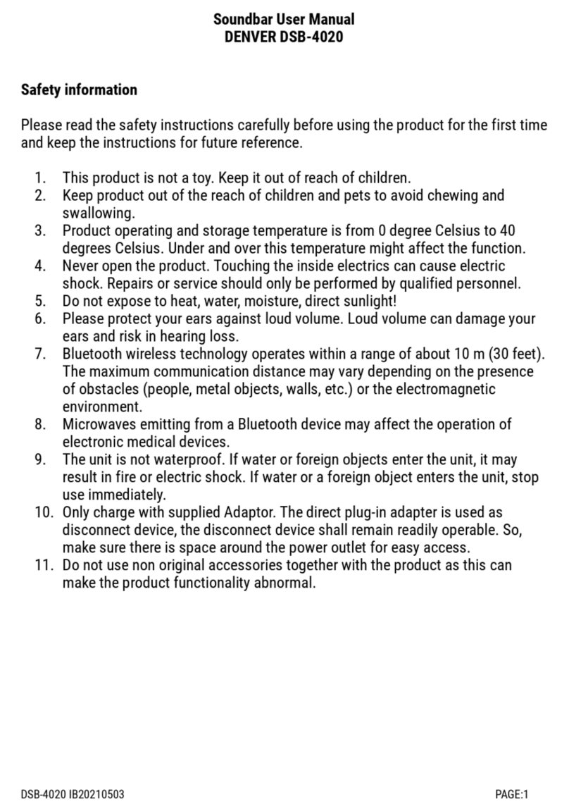 Denver DSB-4020 User manual