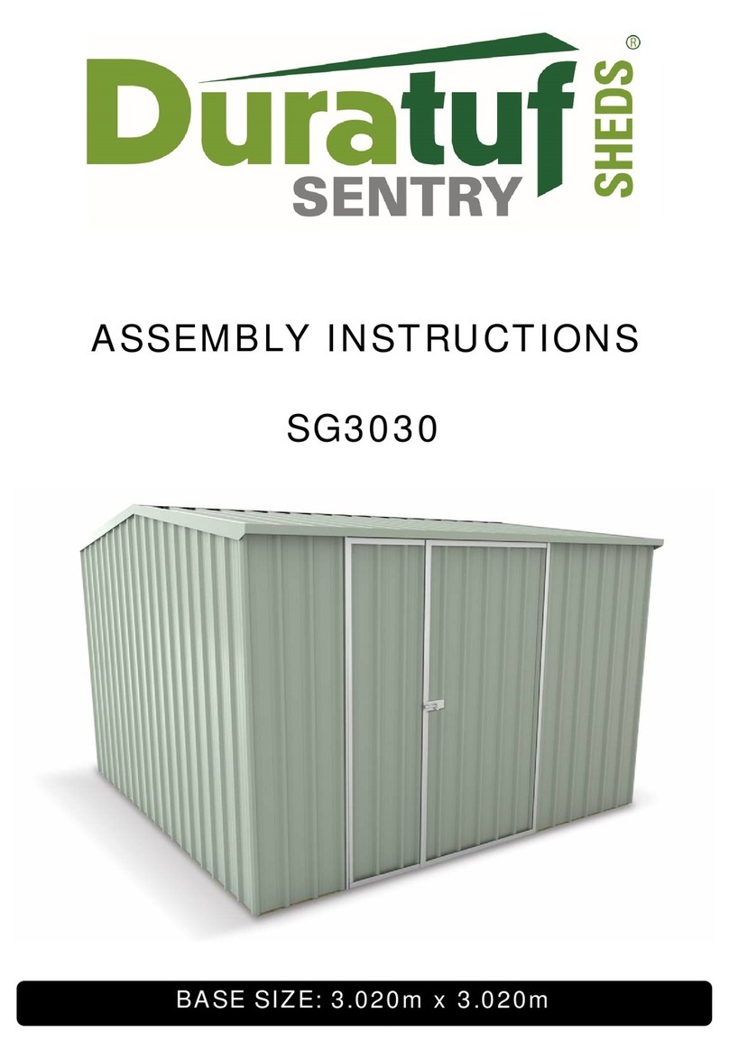 Riviera Duratuf SENTRY SHEDS SG3030 Assembly instructions