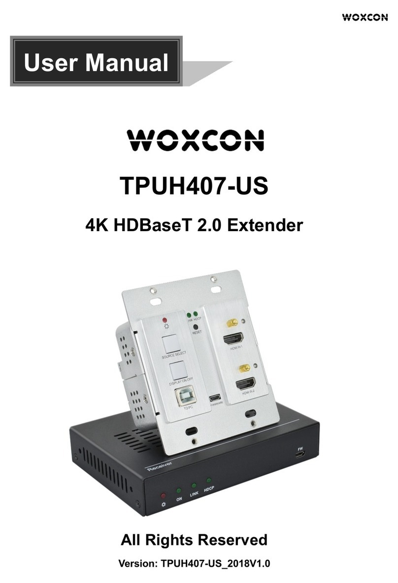 Woxcon TPUH407-US user manual