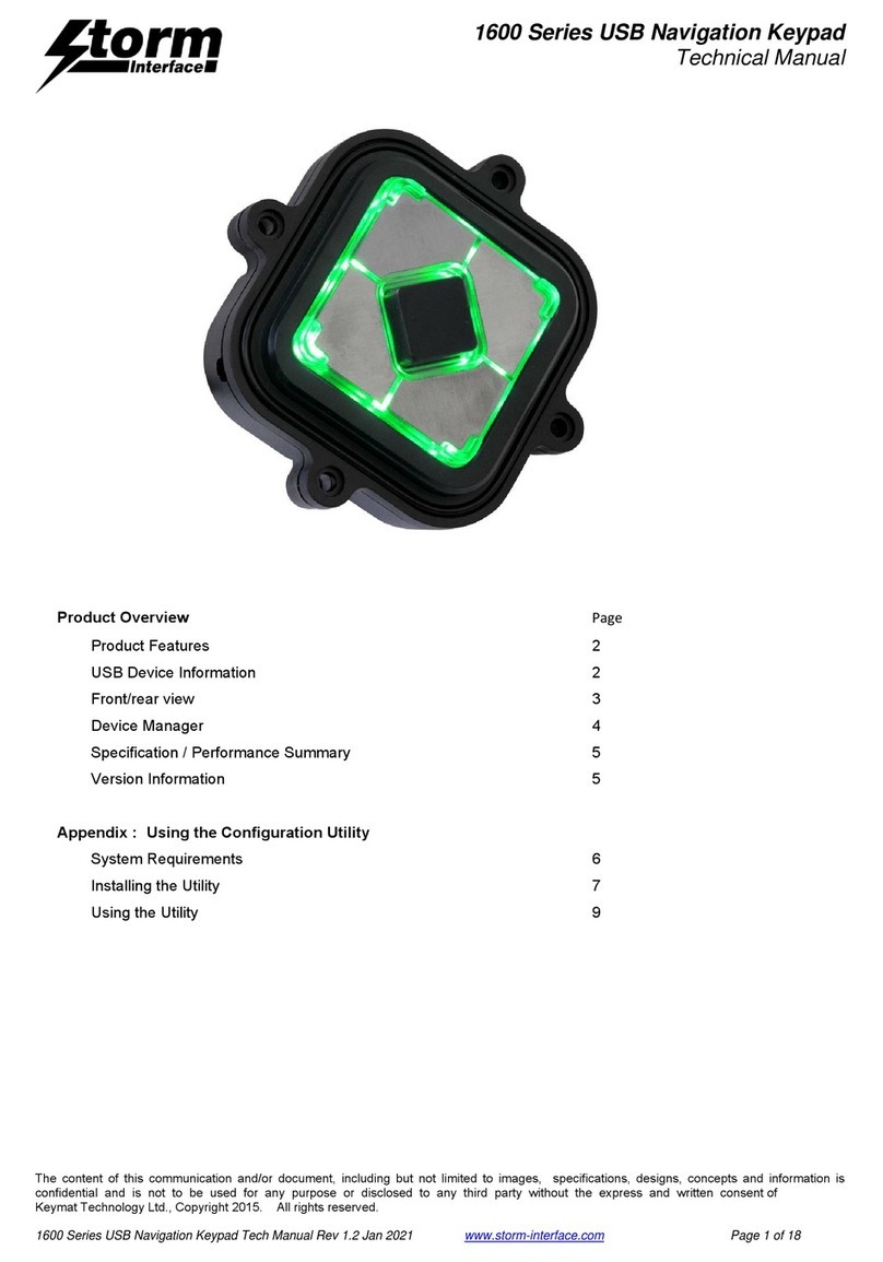 Storm Interface 1600 Series User manual