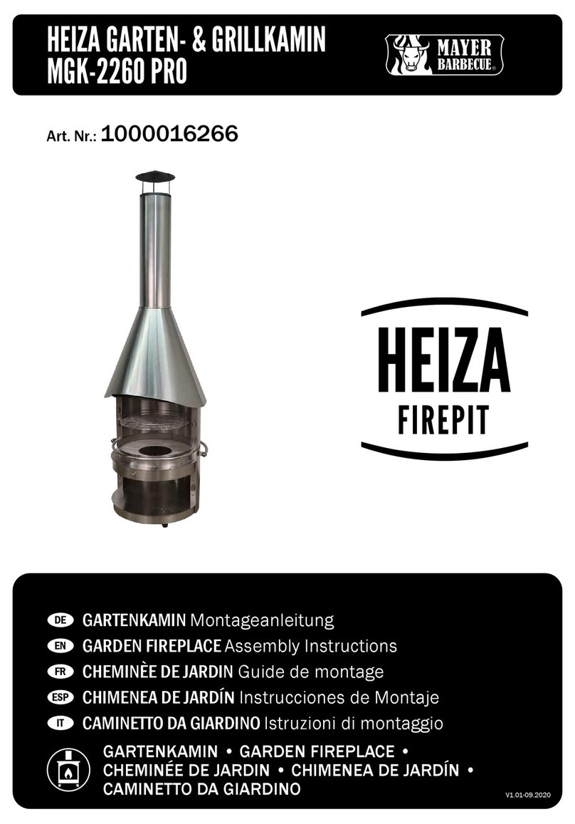 Mayer Barbecue HEIZA MGK-2260 PRO User manual