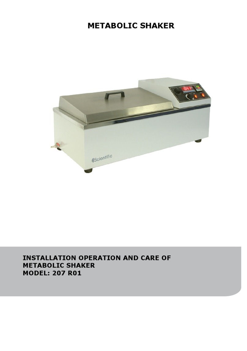 Scientific 207 R01 Installation operation and care