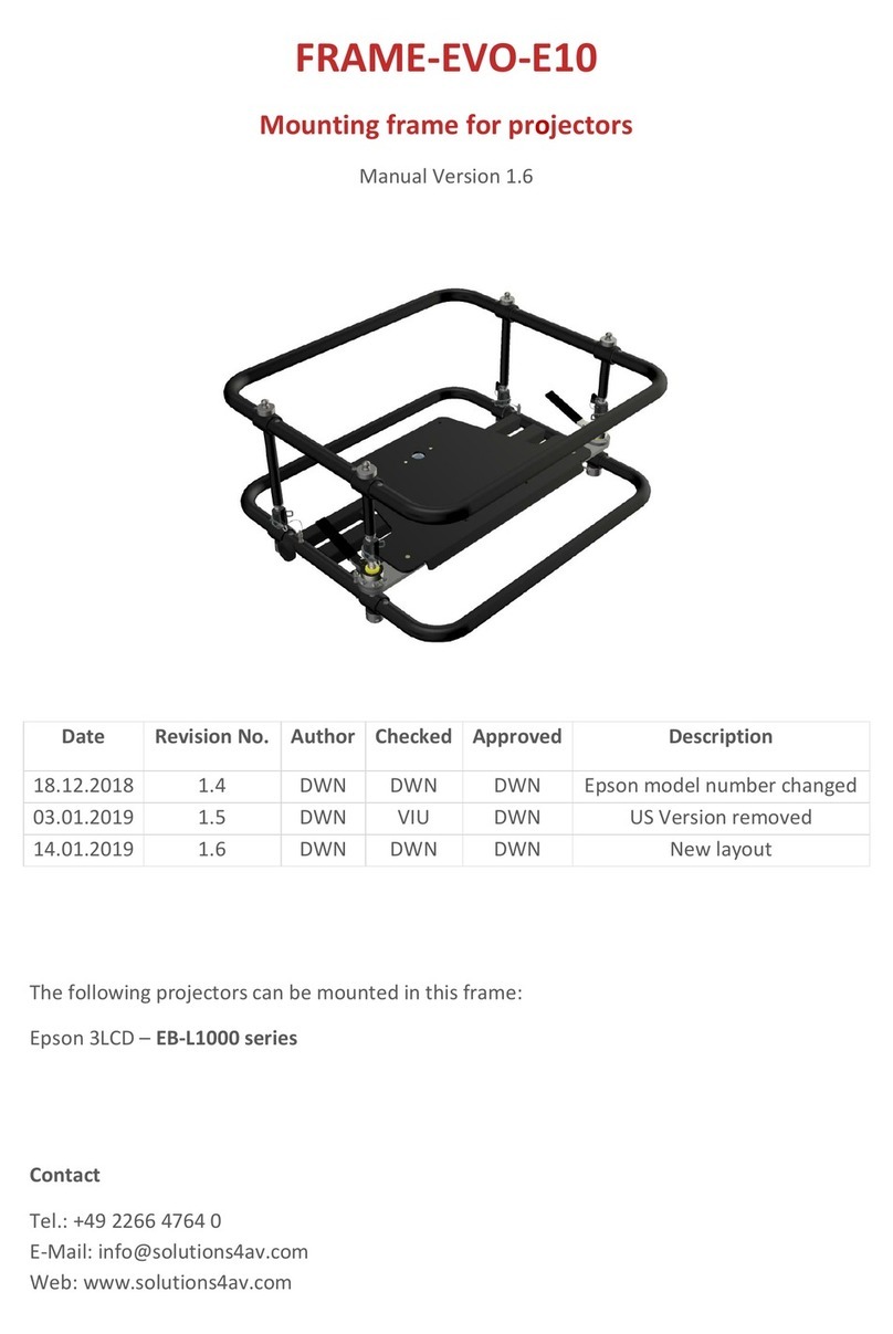 Solutions4AV FRAME-EVO-E10 manual