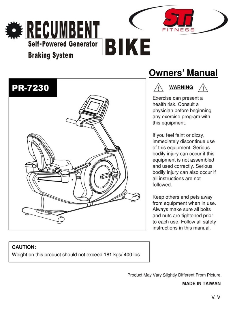 STI FITNESS PR-7230 owner's manual