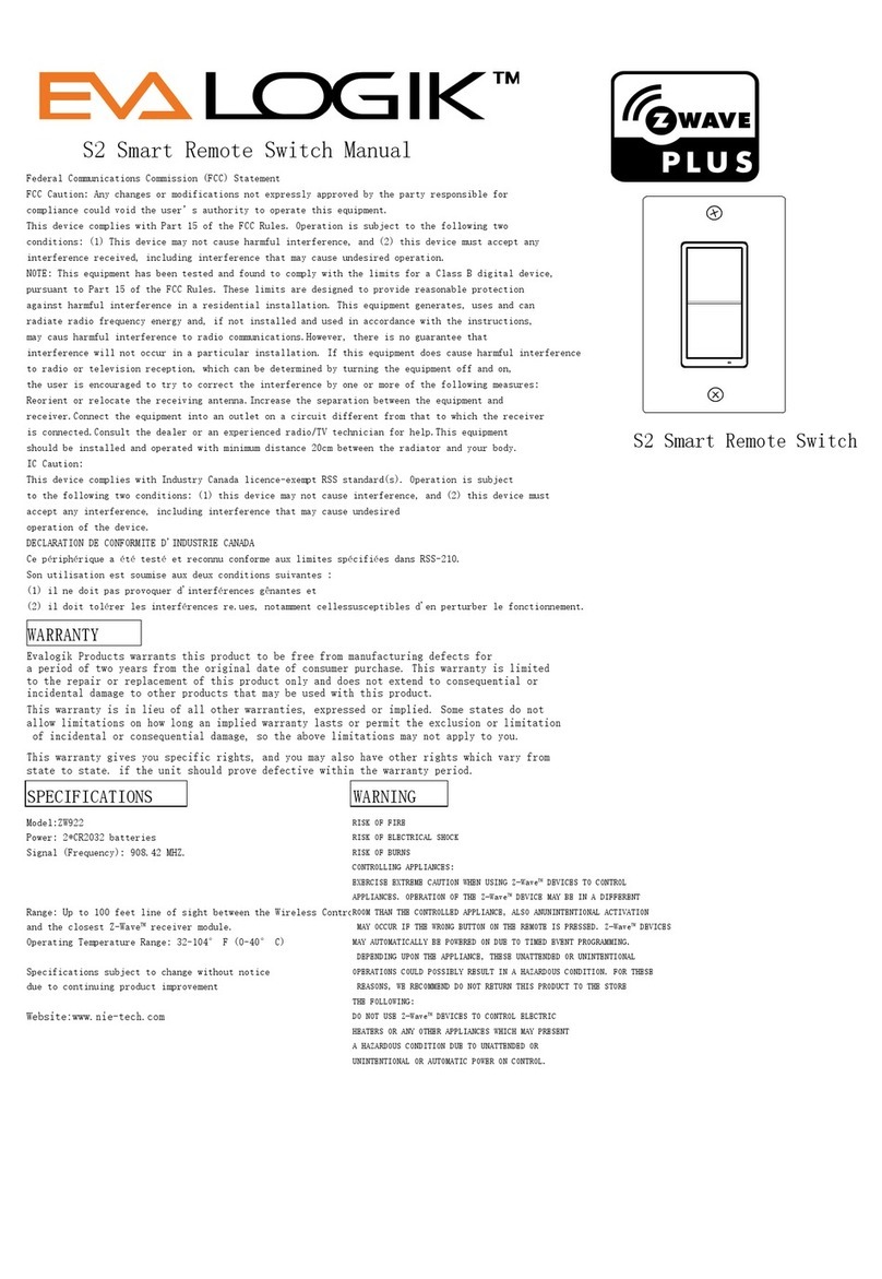 Zwave EVALOGIK S2 manual