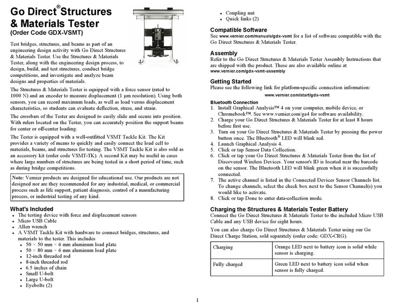 Vernier Go Direct GDX-VSMT User manual