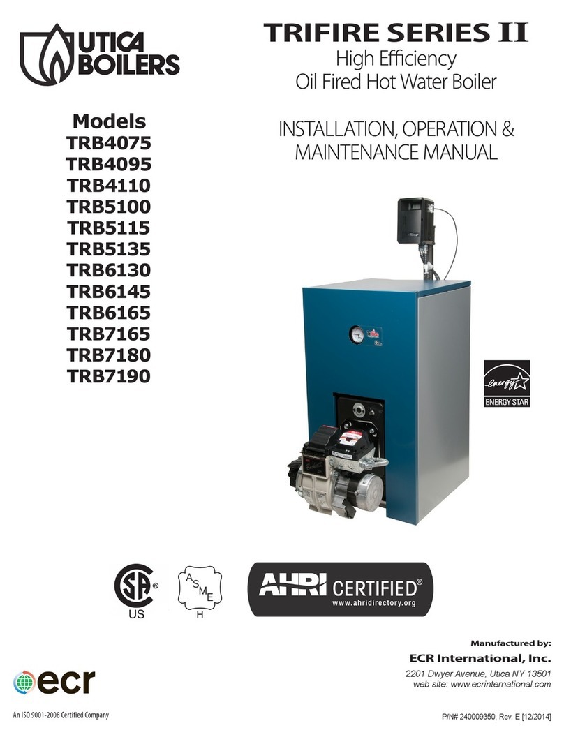 ECR International UTICA BOILERS TRIFIRE II Series Instruction manual ECR International UTICA BOILERS TRIFIRE II Series Instruction manual