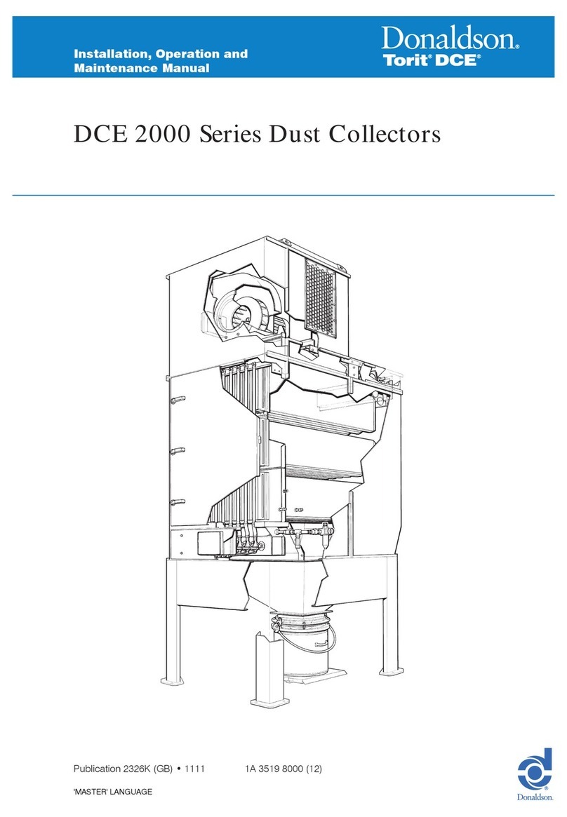 Donaldson Torit DCE 2000 Series Installation, operation and maintenance manual