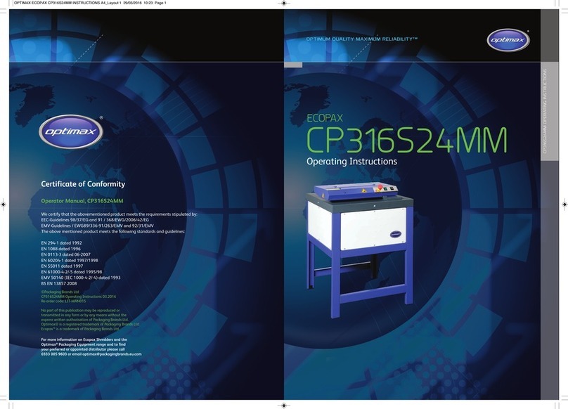 optimax ECOPAX CP316S24MM User manual