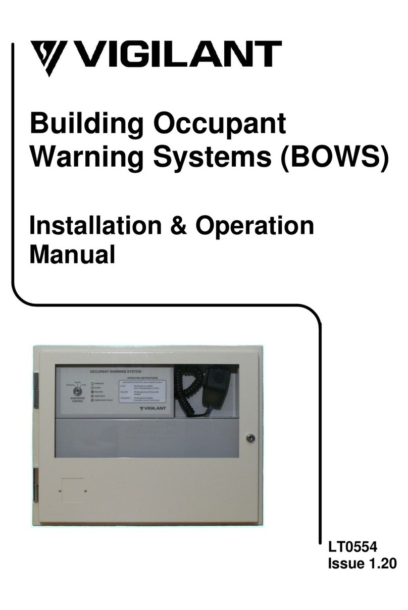 Vigilant LT0554 Installation & operation manual