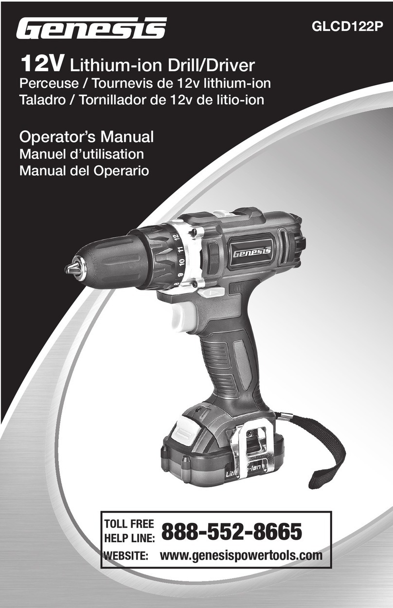 Genesis GLCD122P Operator's manual