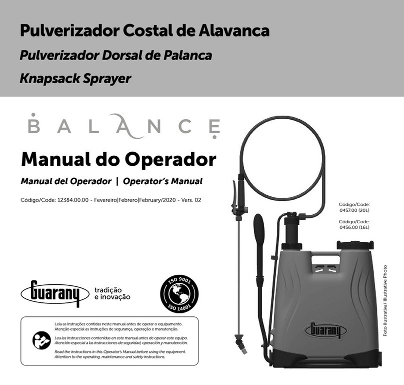 Guarany Balance 0457.00 Operator's manual