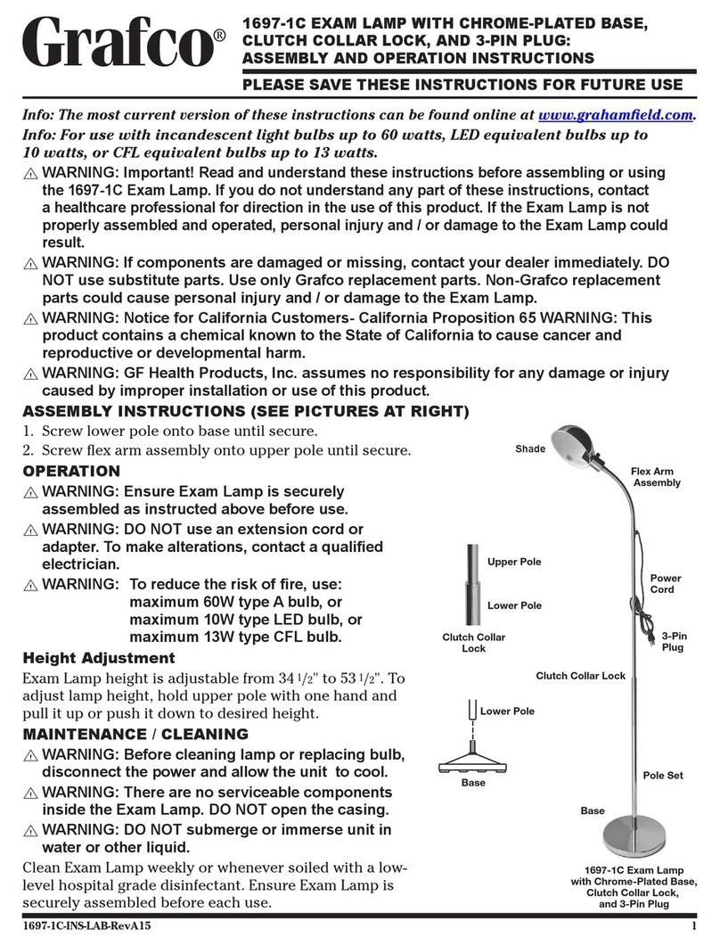 Graham Field Grafco 1697-1C Parts list manual