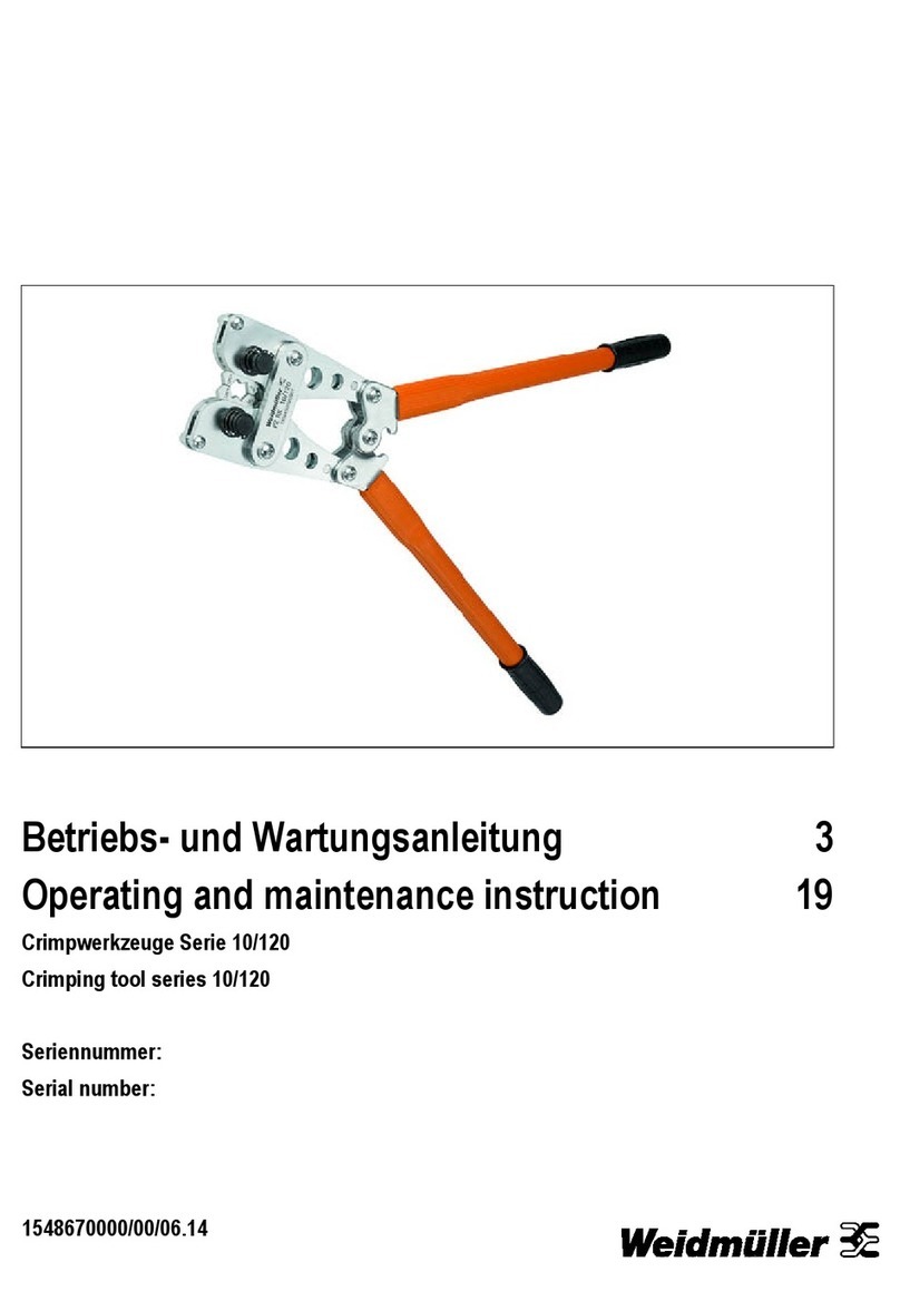 Weidmüller PZ RK 10/120 Operating manual Weidmüller PZ RK 10/120 Operating manual