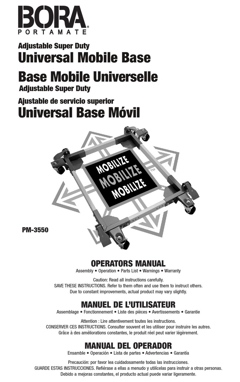 Bora Portamate PM-3550 Operator's manual