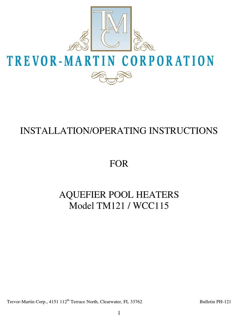 Trevor-Martin Corporation TM121 Installation & operating instructions