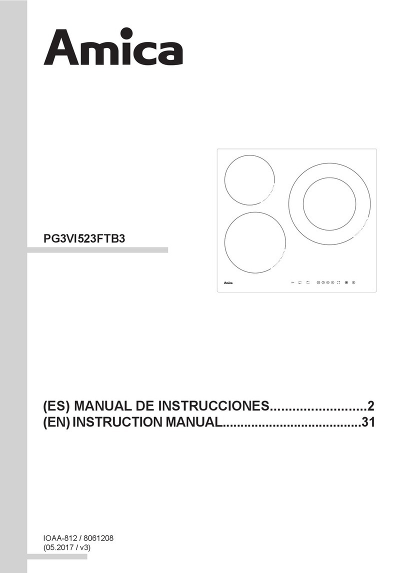 Amica PG3VI523FTB3 instruction manual