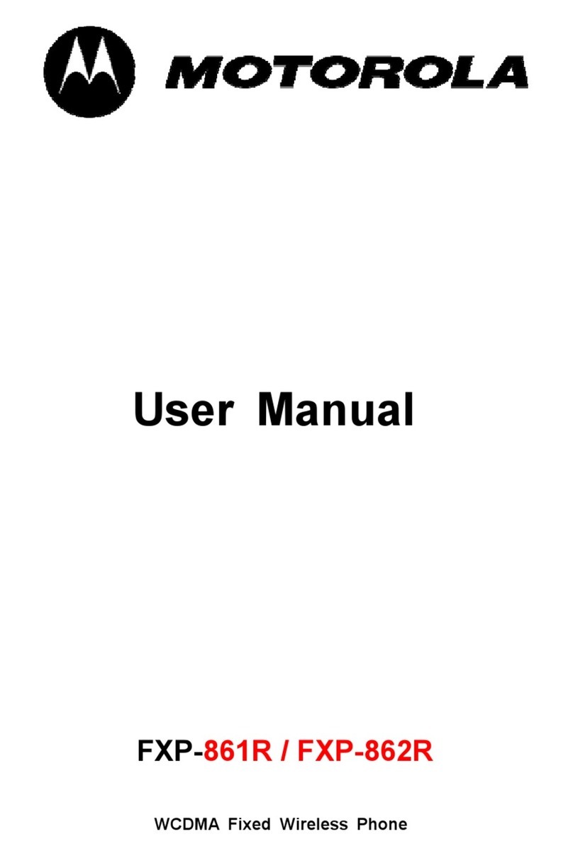 Motorola FXP-861R User manual Motorola FXP-861R User manual