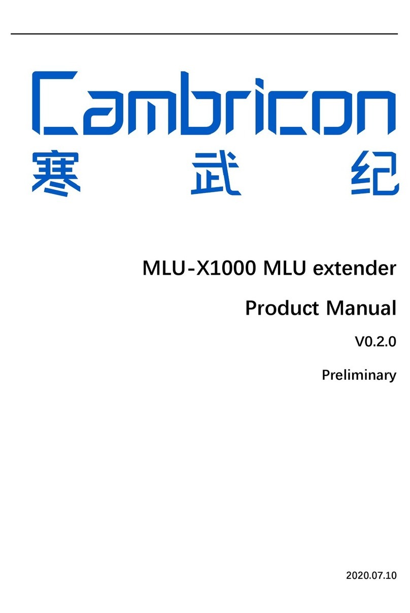 Cambricon MLU-X1000 User manual