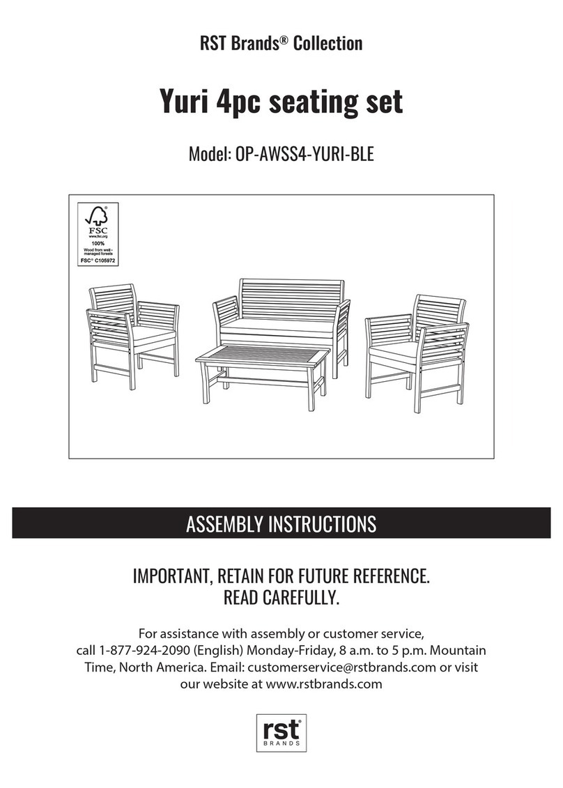 rst brands OP-AWSS4-YURI-BLE Assembly instructions