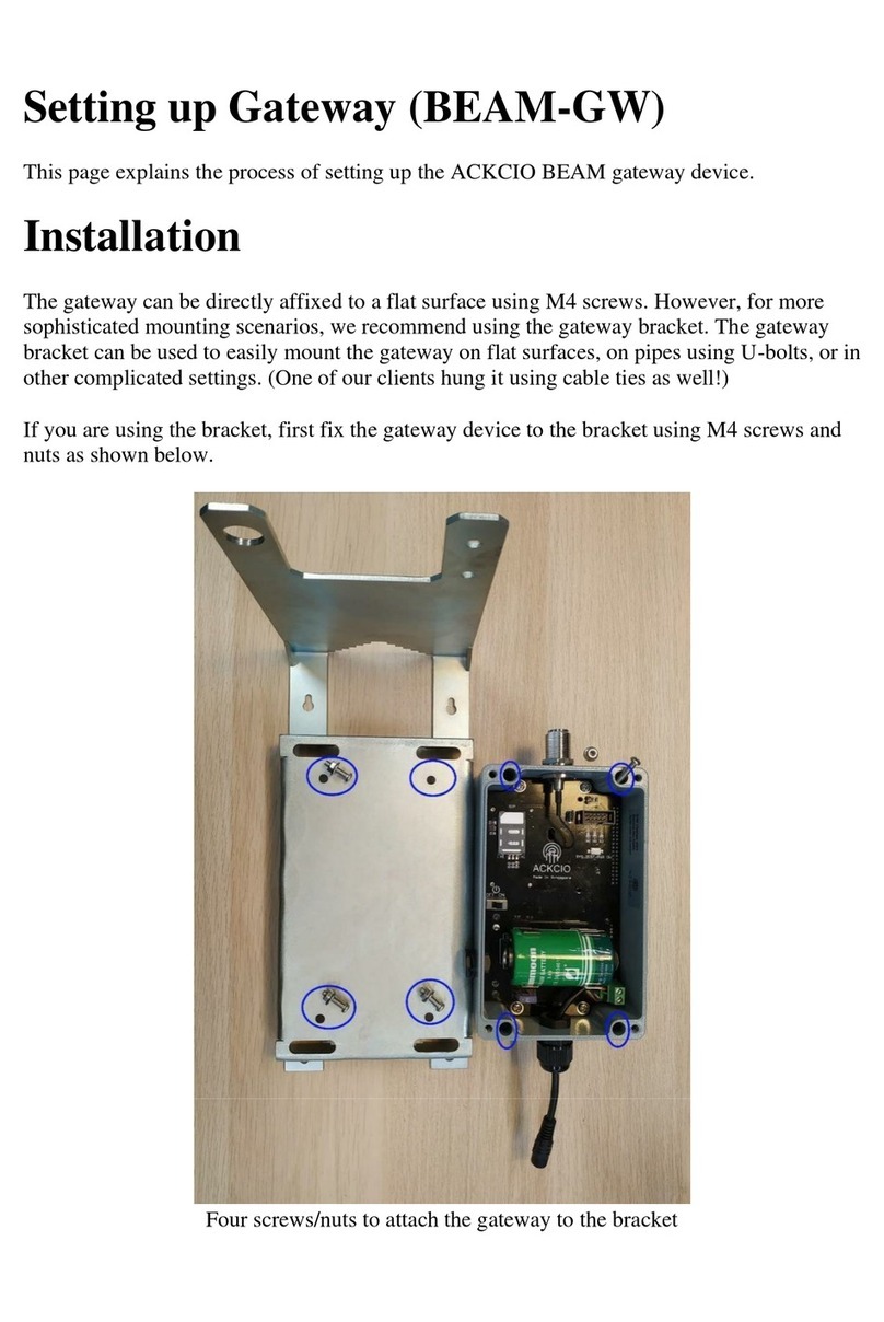 Ackcio BEAM-GW User instructions