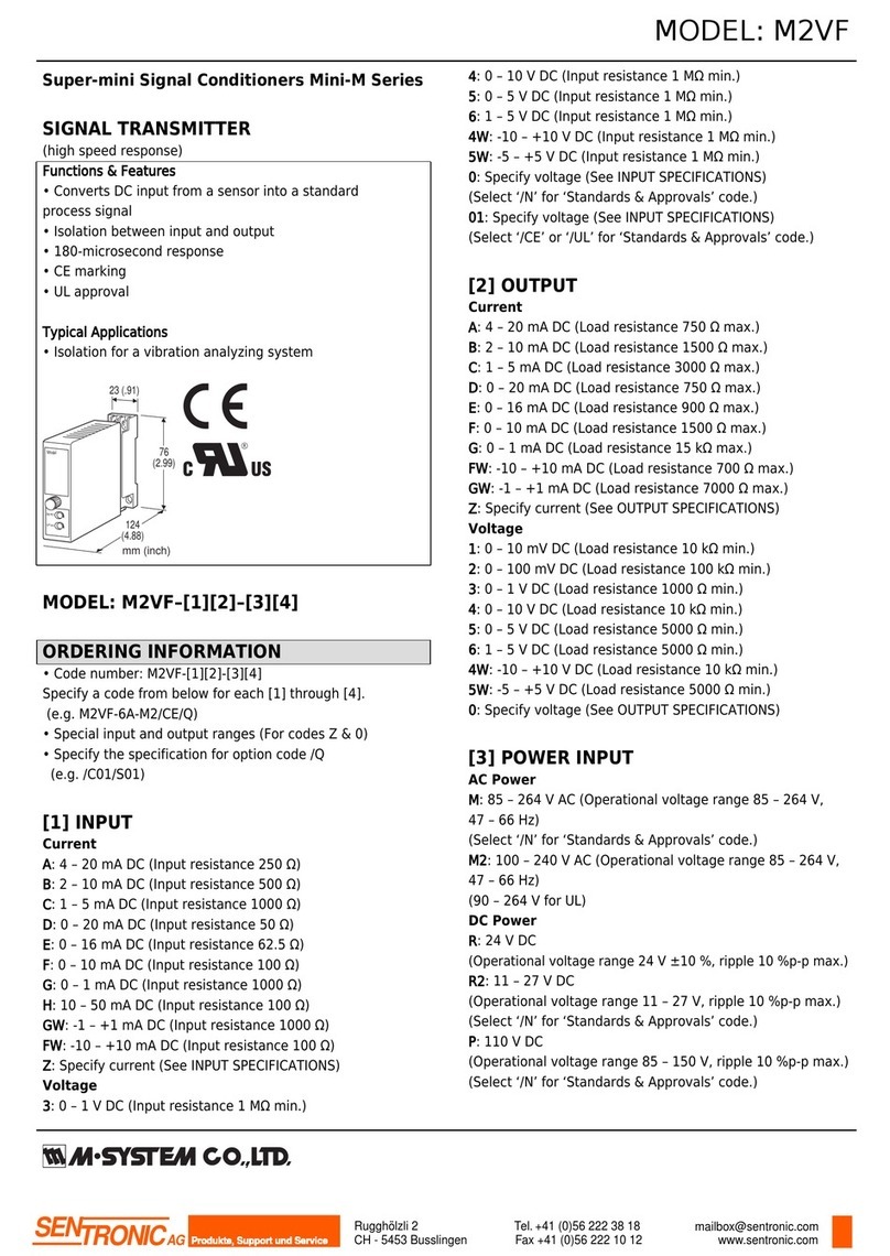 M-system M2VF manual M-system M2VF manual