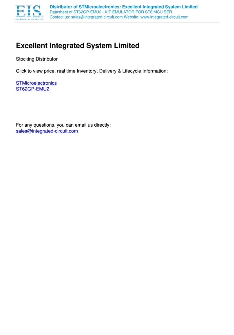 STMicroelectronics ST62GP-EMU2 HDS2 Series user manual