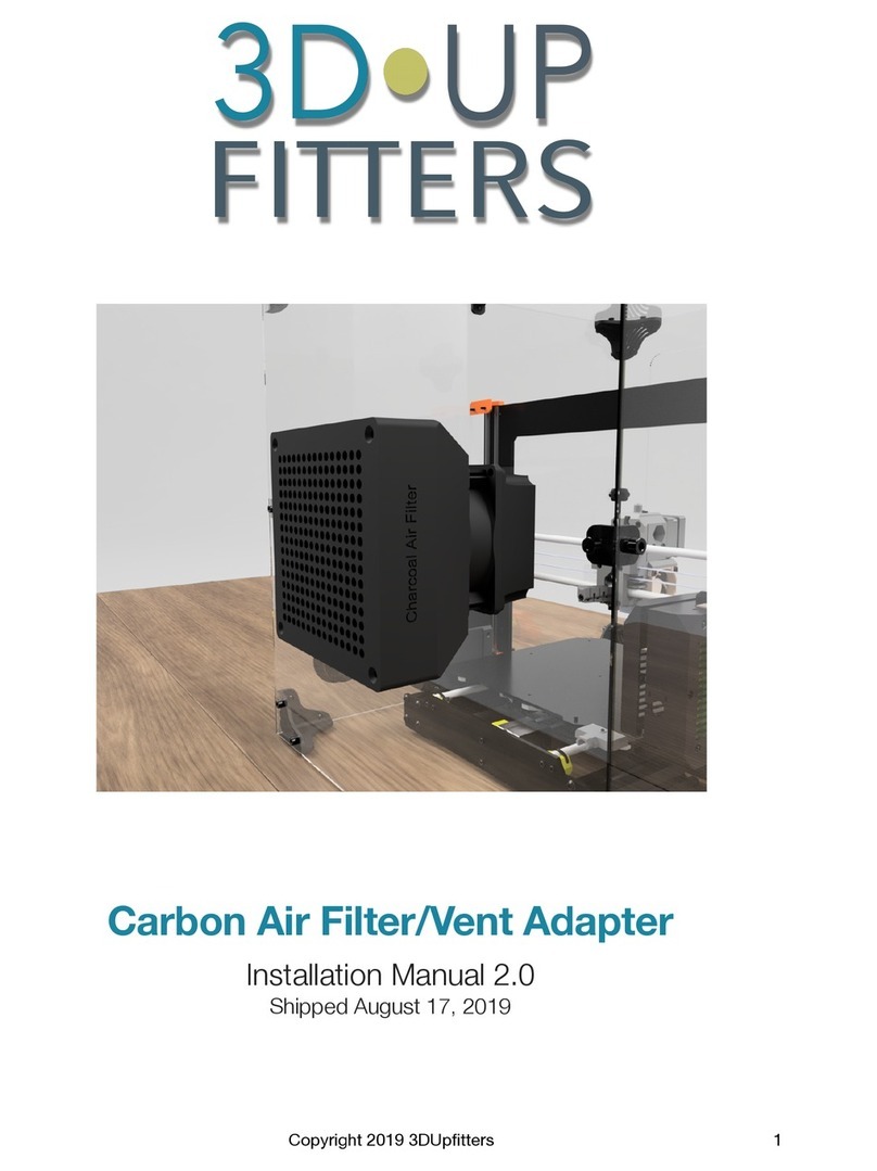 3D Upfitters 3D Printer Carbon Air Filter installation manual