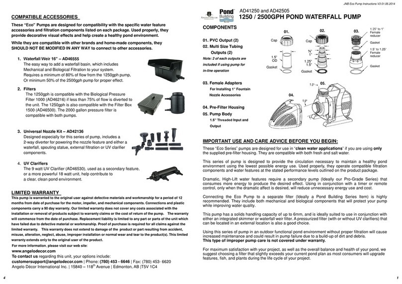 Angelo Decor Pond Building Series manual