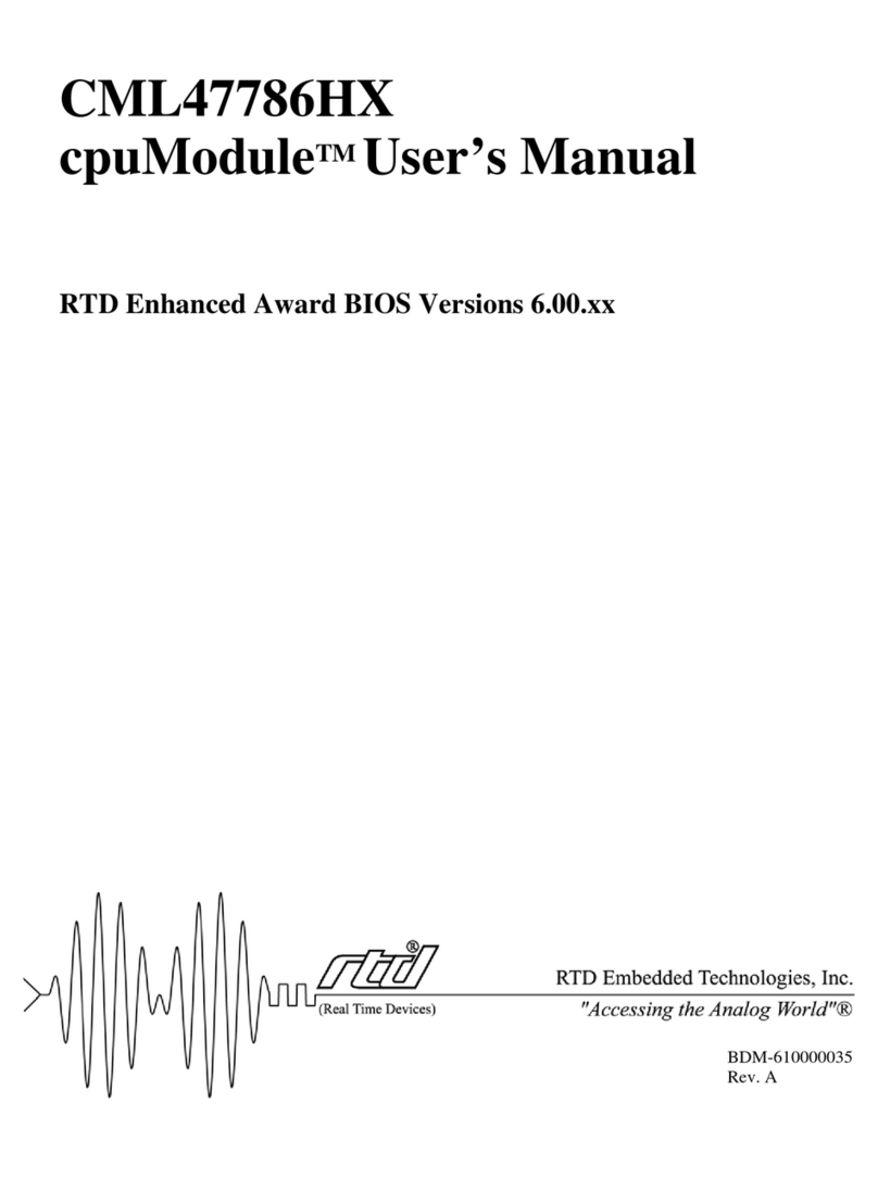 rtd cpuModule CML47786HX User manual