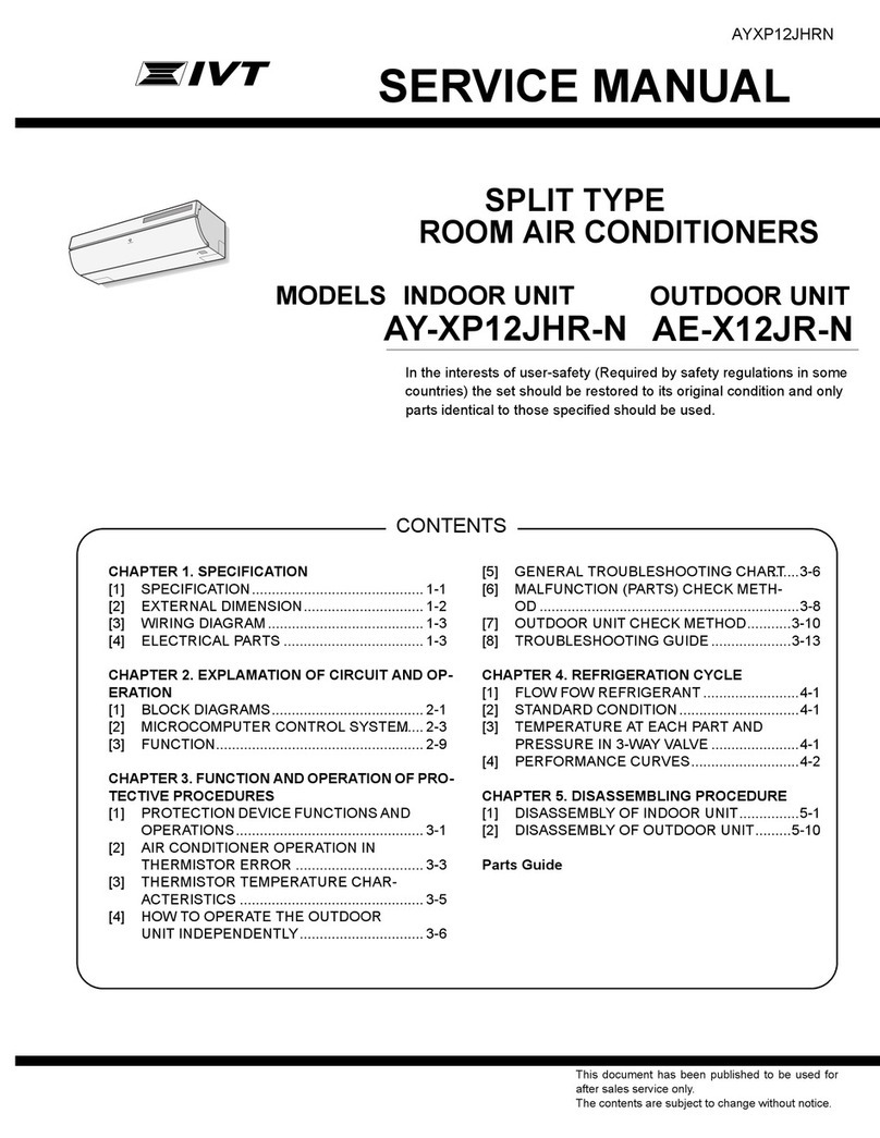 IVT AY-XP12JHR-N User manual