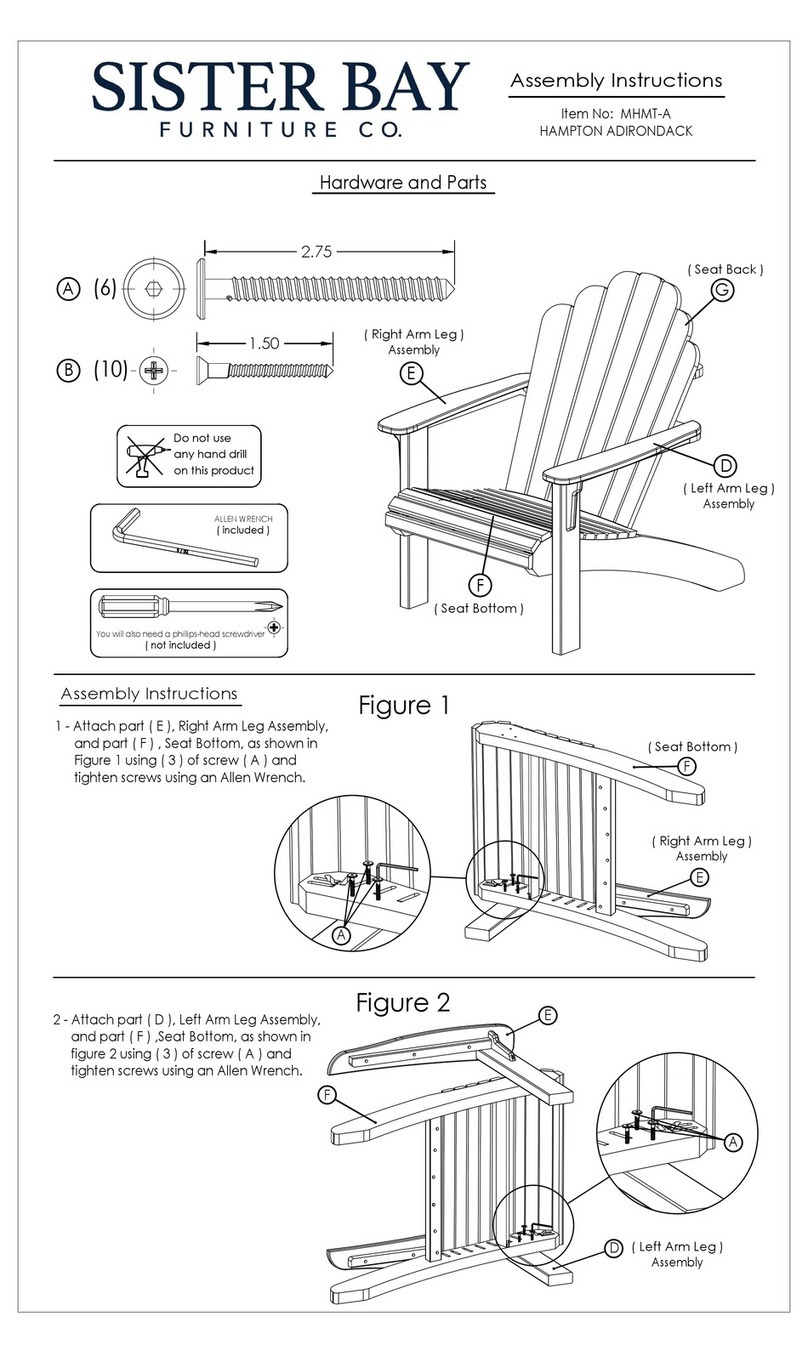 Sister Bay MHMT-A Assembly instructions