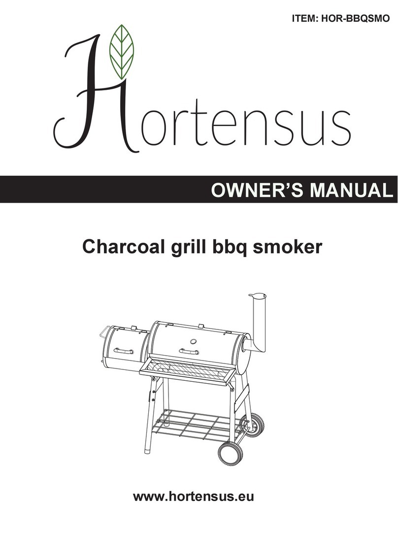 Hortensus HOR-BBQSMO owner's manual