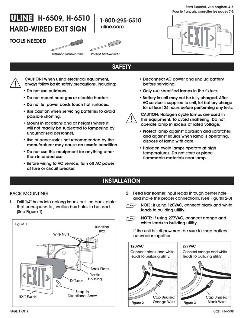 U-Line H-6509 quick start guide